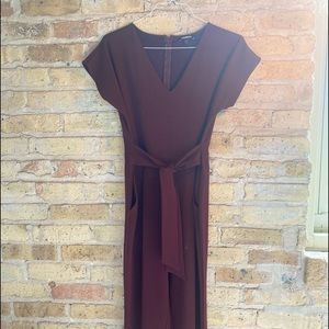 Burgundy Express Junpsuit